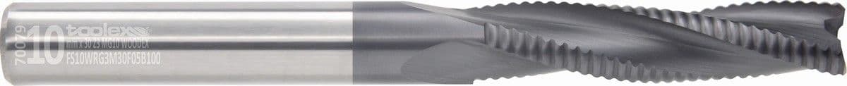 Solid carbide roughing end mills for wood - Woodex