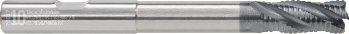 Solid carbide roughing end mills NF - Long neck