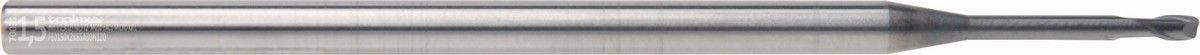 Solid carbide end mills with corner radius - Micro Long