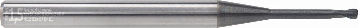 Solid carbide end mills with corner radius - Mini