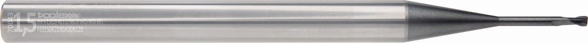 Solid carbide end mills with corner radius - Midi Long
