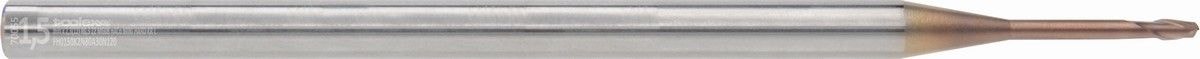 Solid carbide end mills with corner radius - Mini Hard Long