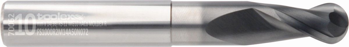 Solid carbide ball nose end mills - Moldex