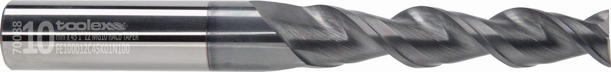 Solid carbide conical end mills - Taper 30'–1°30'