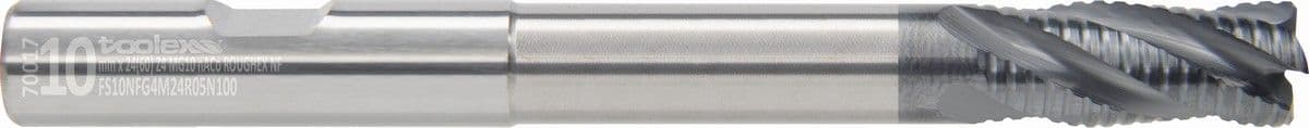 Solid carbide roughing end mills NF - Long neck