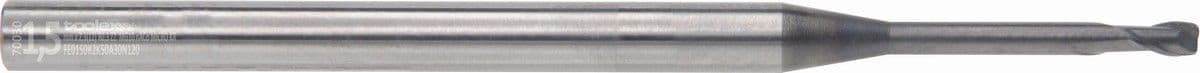 Solid carbide end mills with corner radius - Micro