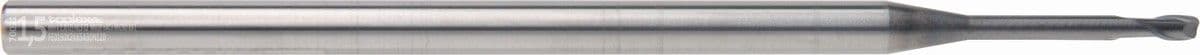 Solid carbide end mills with corner radius - Micro Long