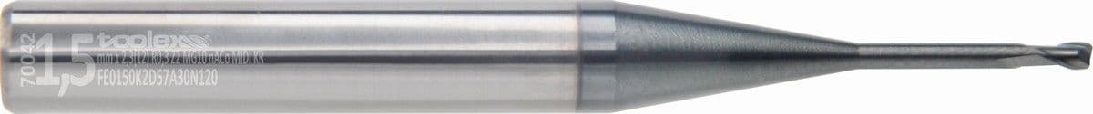 Solid carbide end mills with corner radius - Midi