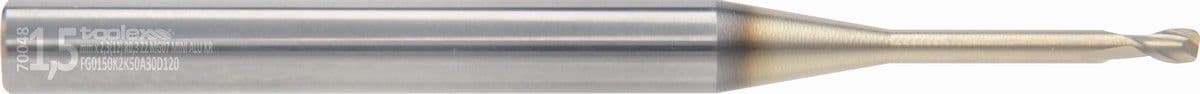 Solid carbide end mills with corner radius - Alu Mini