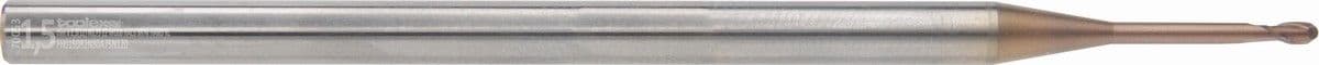Solid carbide ball nose end mills - Mini Hard Long