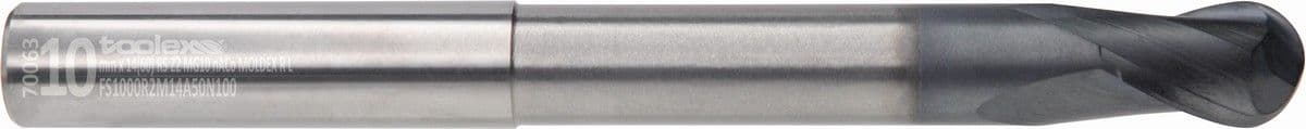 Solid carbide ball nose end mills - Moldex Long