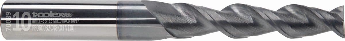Solid carbide conical end mills - Taper 2°–5°