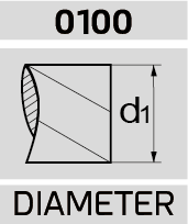 diameter icon